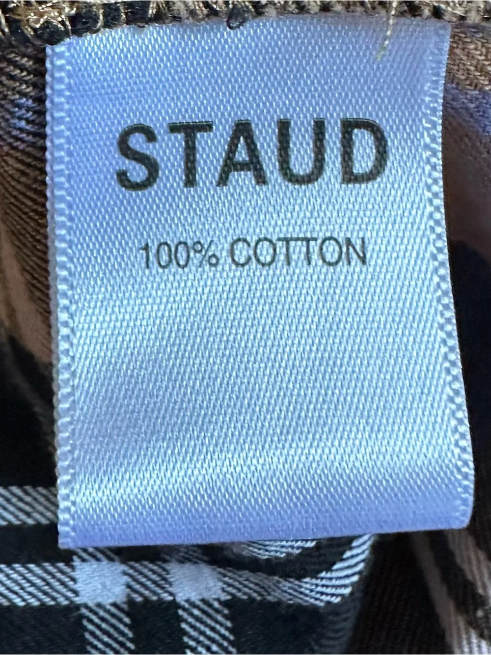 STAUD lightweight plaid